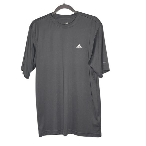 adidas Other - Adidas Men's Round Neck Quick Dry Short Sleeve Shirt Charcoal Gray Size Medium